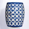 Seduta in ceramica con motivo geometrico Stelle Blu