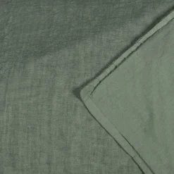 Set copripiumino Boreale in lino e cotone verde oliva
