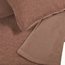 Set copripiumino Boreale in lino e cotone con tonalità terra