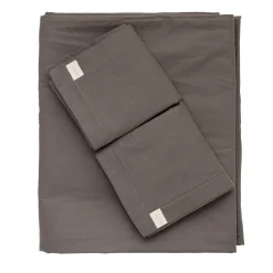 Set copripiumino Memoria in cotone organico marrone