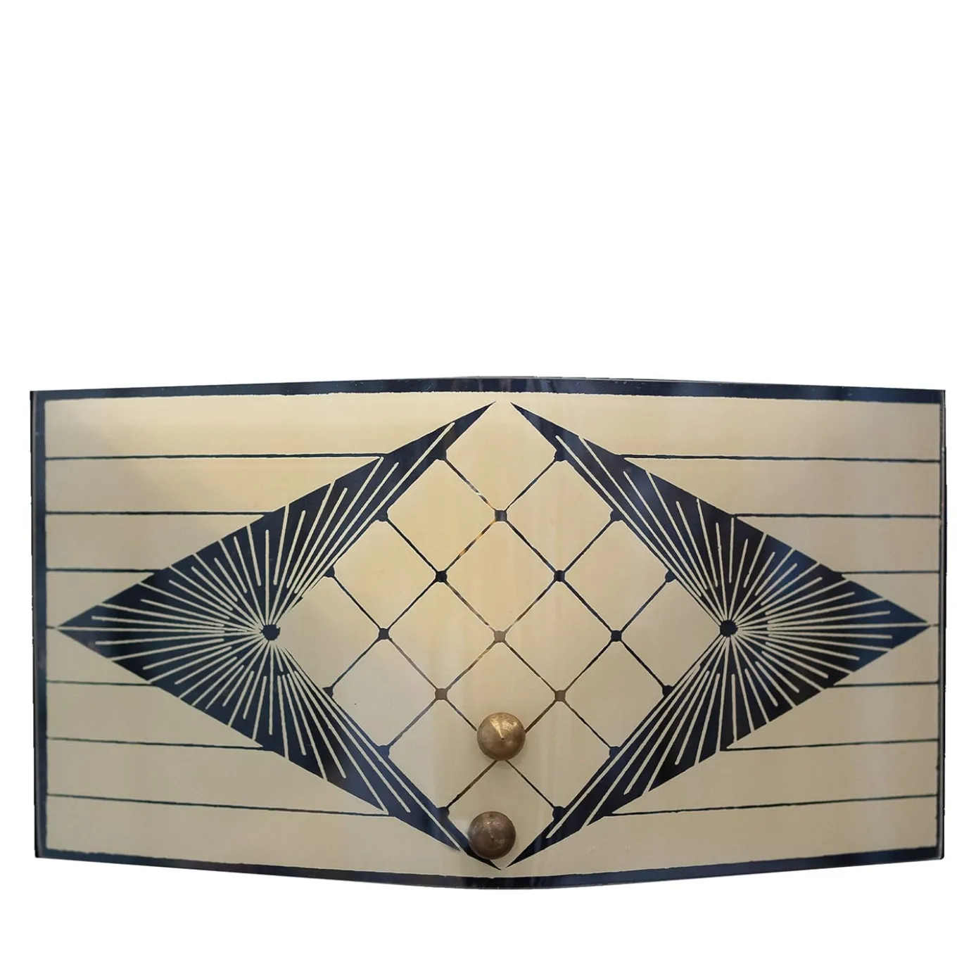 Set di 2 applique in vetro beige