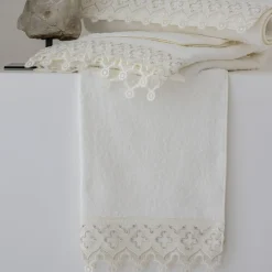Set di 3 asciugamani da bagno Ducale in cotone avorio