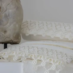 Set di 3 asciugamani da bagno Ducale in cotone avorio