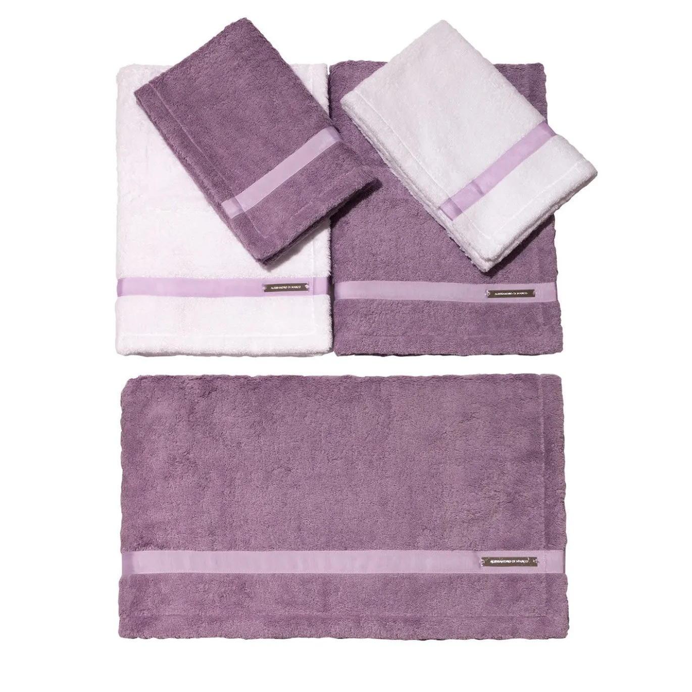 Set di asciugamani da bagno grandi - Lilla