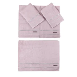 Set di asciugamani da bagno grandi - Rosa cipria