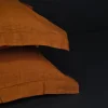 Set di biancheria da letto Autumn Orange in lino puro