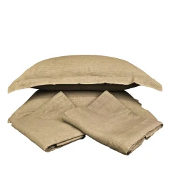 Set di biancheria da letto Dune Beige in lino puro