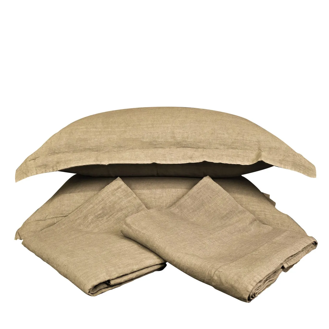 Set di biancheria da letto Dune Beige in lino puro