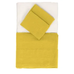 Set di biancheria da letto estiva gialla
