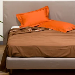 Set di biancheria da letto estiva - Marrone e arancione