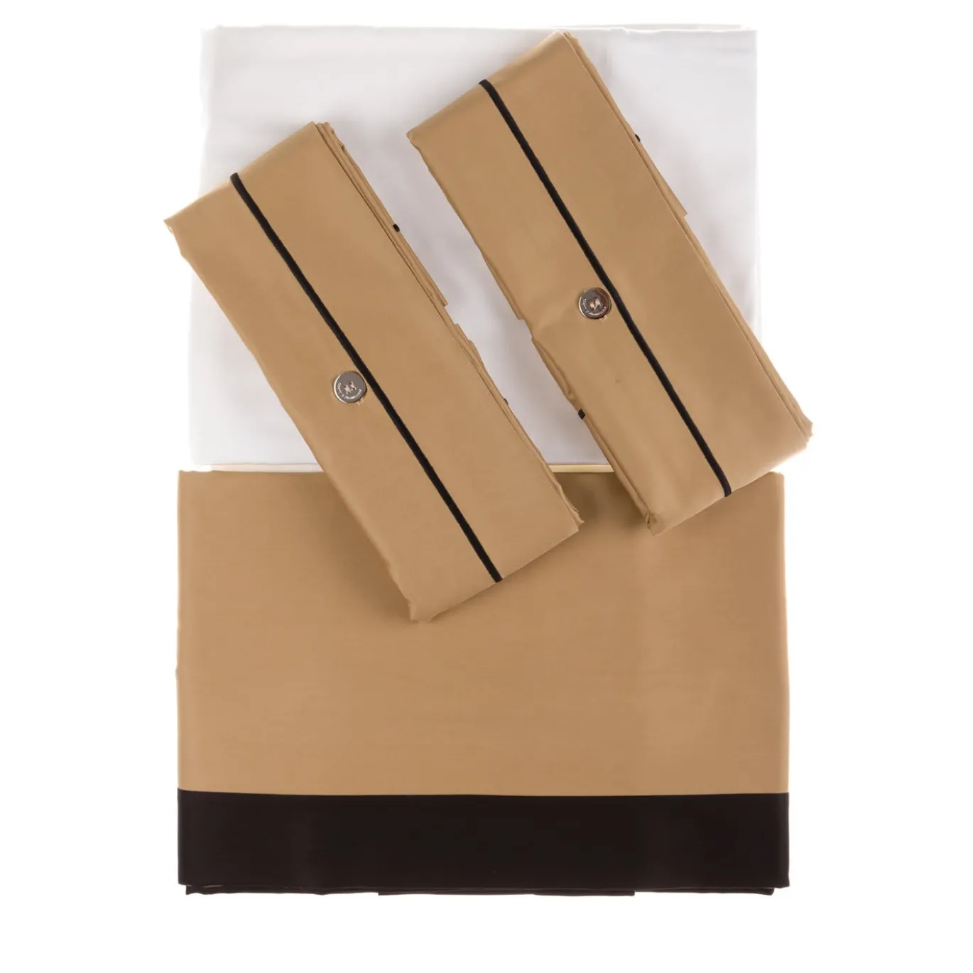 Set di biancheria da letto estiva - Beige e nero