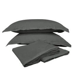 Set di biancheria da letto Mist Grey in lino puro