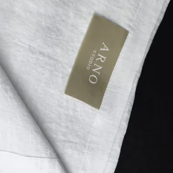 Set di biancheria da letto Oyster in lino puro con copripiumino king