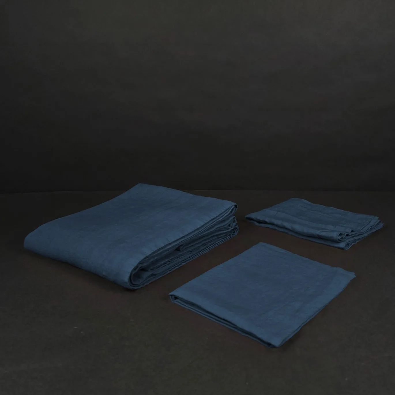 Set di biancheria da letto Sea Blue in lino puro