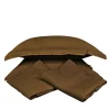 Set di biancheria da letto Tuscan Brown in lino puro