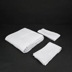 Set di Biancheria da Letto White in Lino Puro