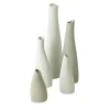 Set di 5 bottiglie decorative bianche