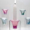 Set di 3 candelabri Tharros rosa