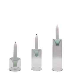 Set di 3 candelabri Tharros verdi