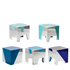 Set di cinque sgabelli Sissi Blu Di Prussia
