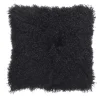 Set di 2 copricuscini pelle Tibet nero