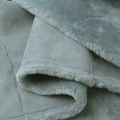 Set di cuscini in plaid e pelliccia di pecora per biancheria da letto