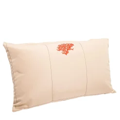 Set di 2 cuscini rettangolari resistenti all'acqua di colore beige
