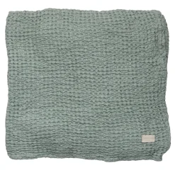 Set di due asciugamani da bagno Memoria in cotone biologico verde salvia