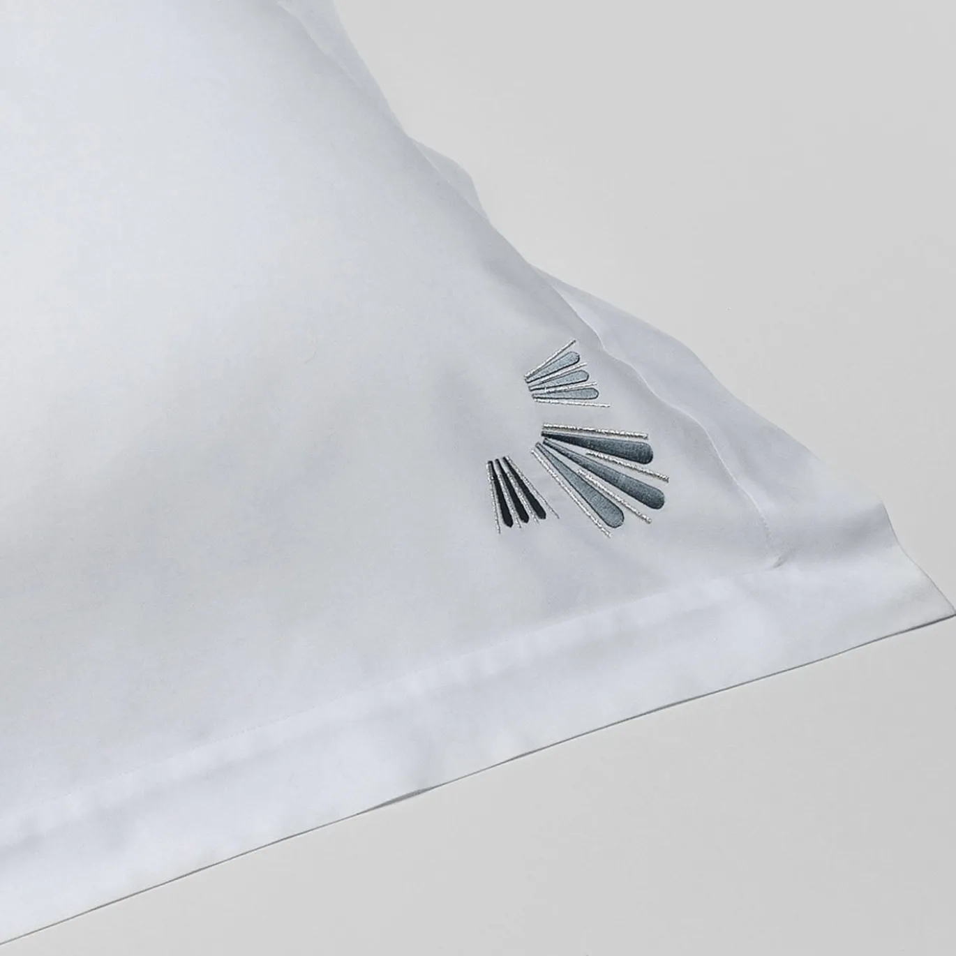 Set di 2 federe bianche Peacock