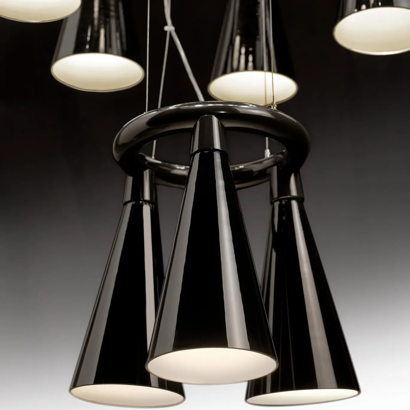 Set di lampadari Komori 02 di Nendo