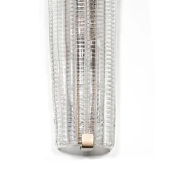 Set di 2 Lampade da Parete Astoria in Vetro Trasparente