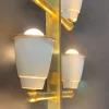 Set di 2 lampade da parete in ottone