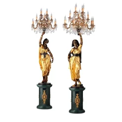 Set di 2 lampade da terra Gitane