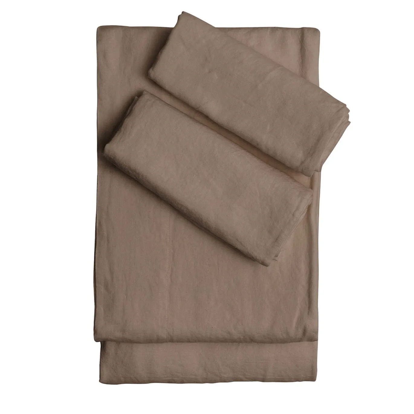 Set di Lenzuola King Size in Lino colore Cappuccino