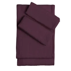 Set di Lenzuola King Size in Lino colore Amarena