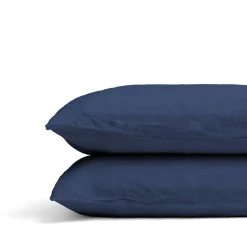 Set di Lenzuola King Size in Lino colore Mirtillo