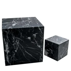 Set di oggetti decorativi fermalibri in marmo nero Marquina