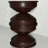 Set di 4 portacandele Maxi e Mini marrone cioccolato opaco