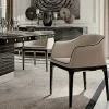 Set di 2 sedie Chantal Mivida in pelle bianca e nera