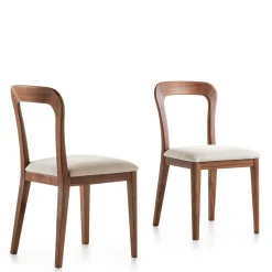 Set di 2 sedie Gaya in noce Canaletto
