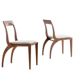 Set di 2 sedie Thelma Grigie di Fabio Rebosio