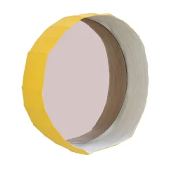 Set di 3 specchi Ninfea 30 gialli