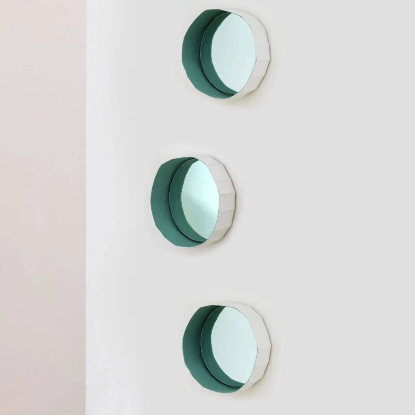 Set di 3 specchi Ninfea 20 verdi