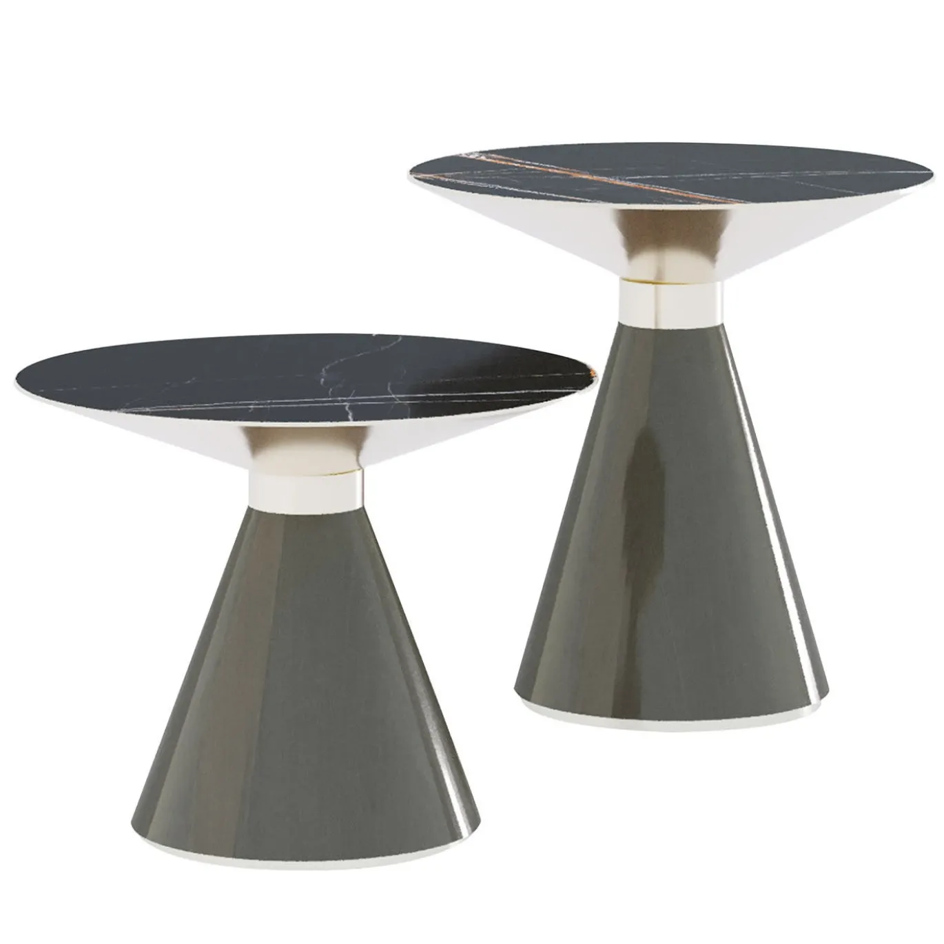 Set di 2 tavolini Crono