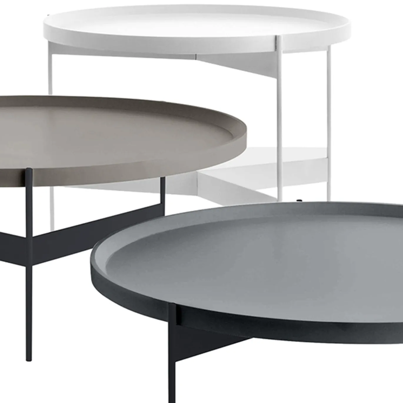 Set di 3 tavolini da caffè Sospiri Abaco multicolore