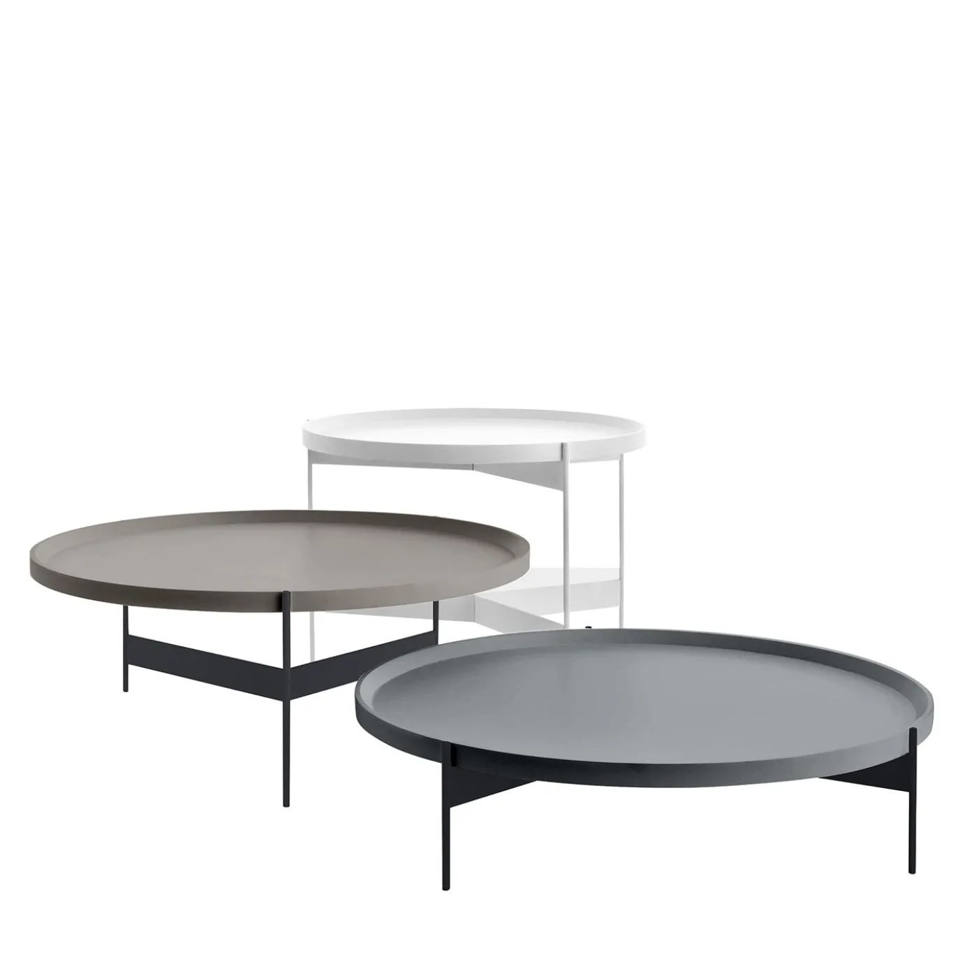 Set di 3 tavolini da caffè Sospiri Abaco multicolore