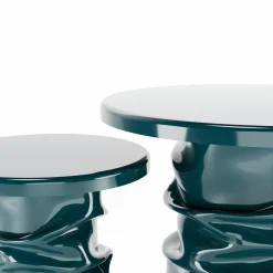 Set di 2 Tavolini Laterali Verdi Gemini