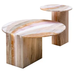 Set di 2 tavolini policromi Marea Aquarel Edition