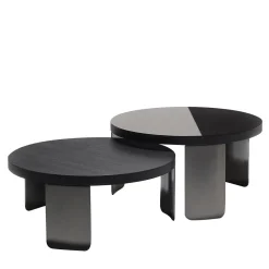 Set di 2 tavolini rotondi Point