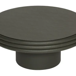 Set di tre tavoli rotondi Scala con base a colonna